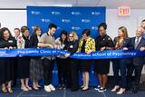 From left, New York State Senator Nathalia Fernandez, Gregory Inzinna, Lemle Clinic coordinator, Dr. Arlene “Lu” Steinberg, Chair of the Ferkauf Board of Overseers, Dr. Leslie Halpern, Dean of YU's Ferkauf Graduate School of Psychology, David Miller, Ariel Miller, Paula Dennis, executive director of the NVLD project, Dr. Selma Botman, YU Provost, Bronx Borough President Vanessa Gibson, Councilwoman Kristy Marmorato, Andrew Lauer, YU's VP of Legal Affairs and General Counsel